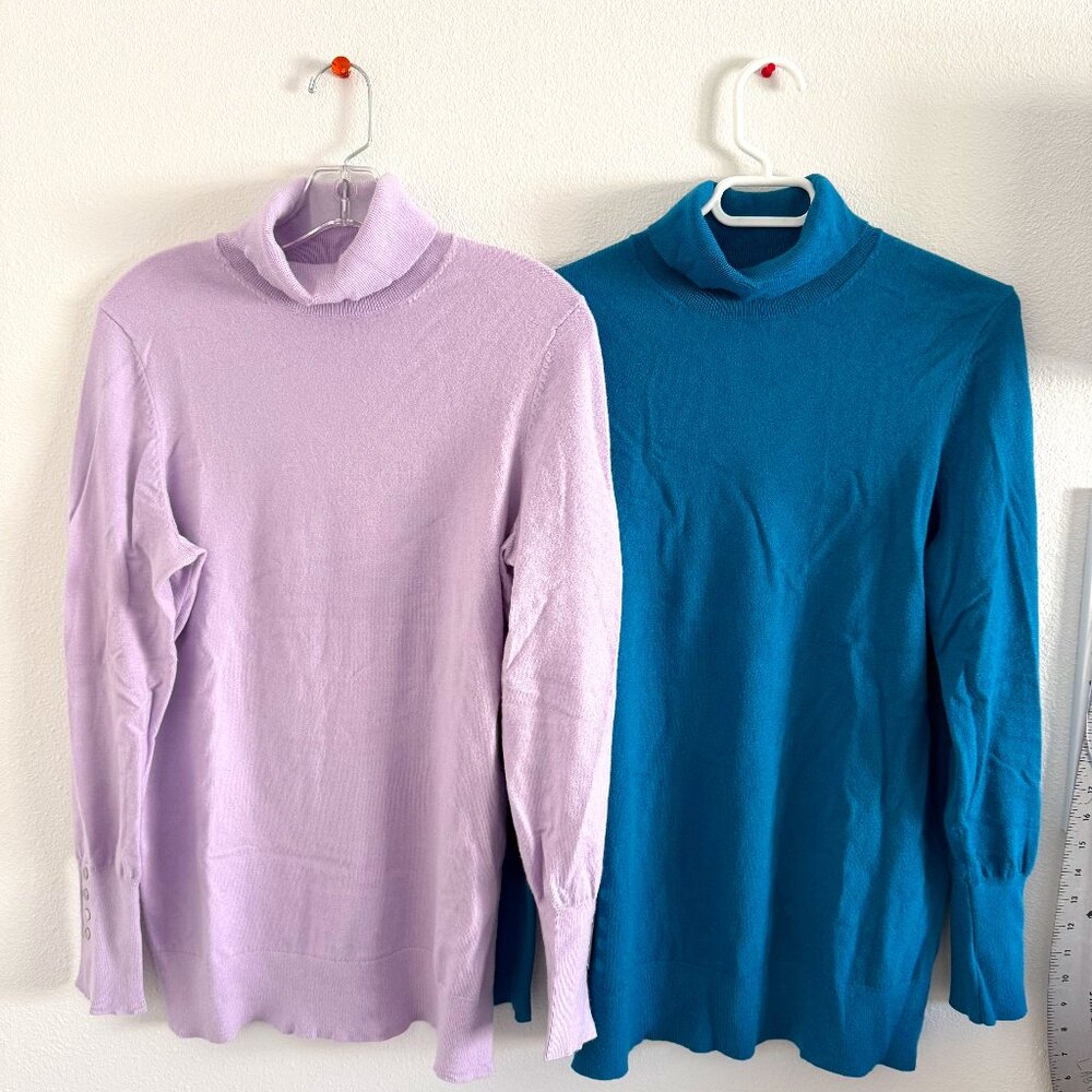 TWO Torrid Everyday Soft Long Sleeve Turtle Neck Sweater Size 0 (Large)